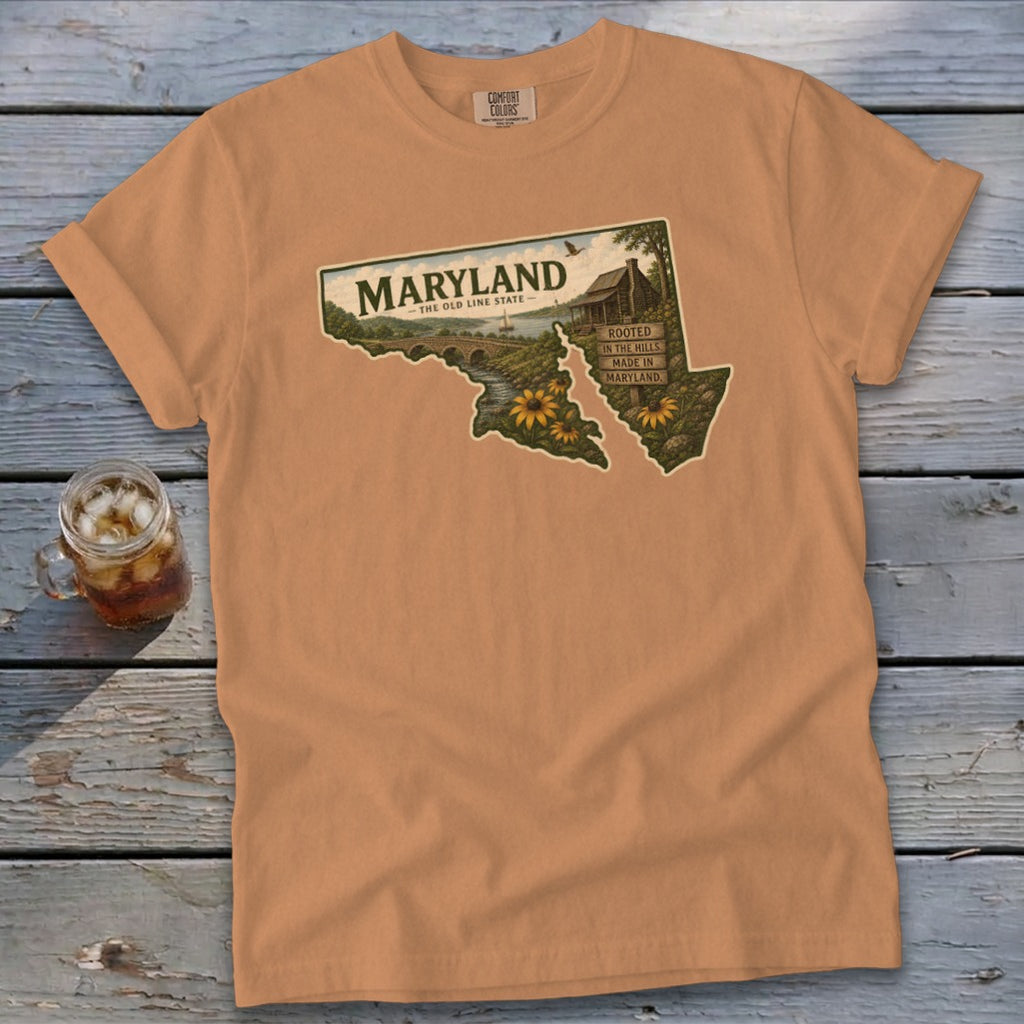 Maryland Homeplace Scene Signature Tee