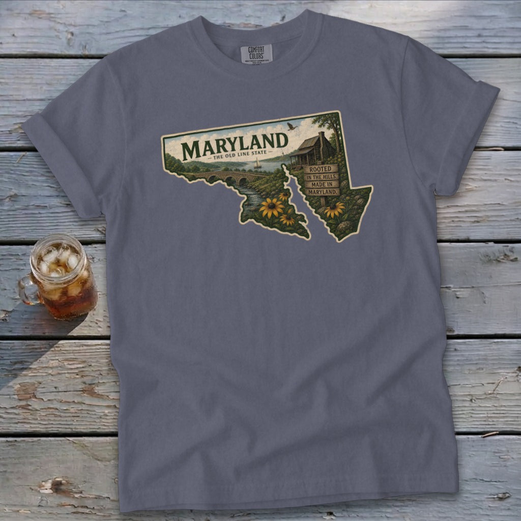 Maryland Homeplace Scene Signature Tee