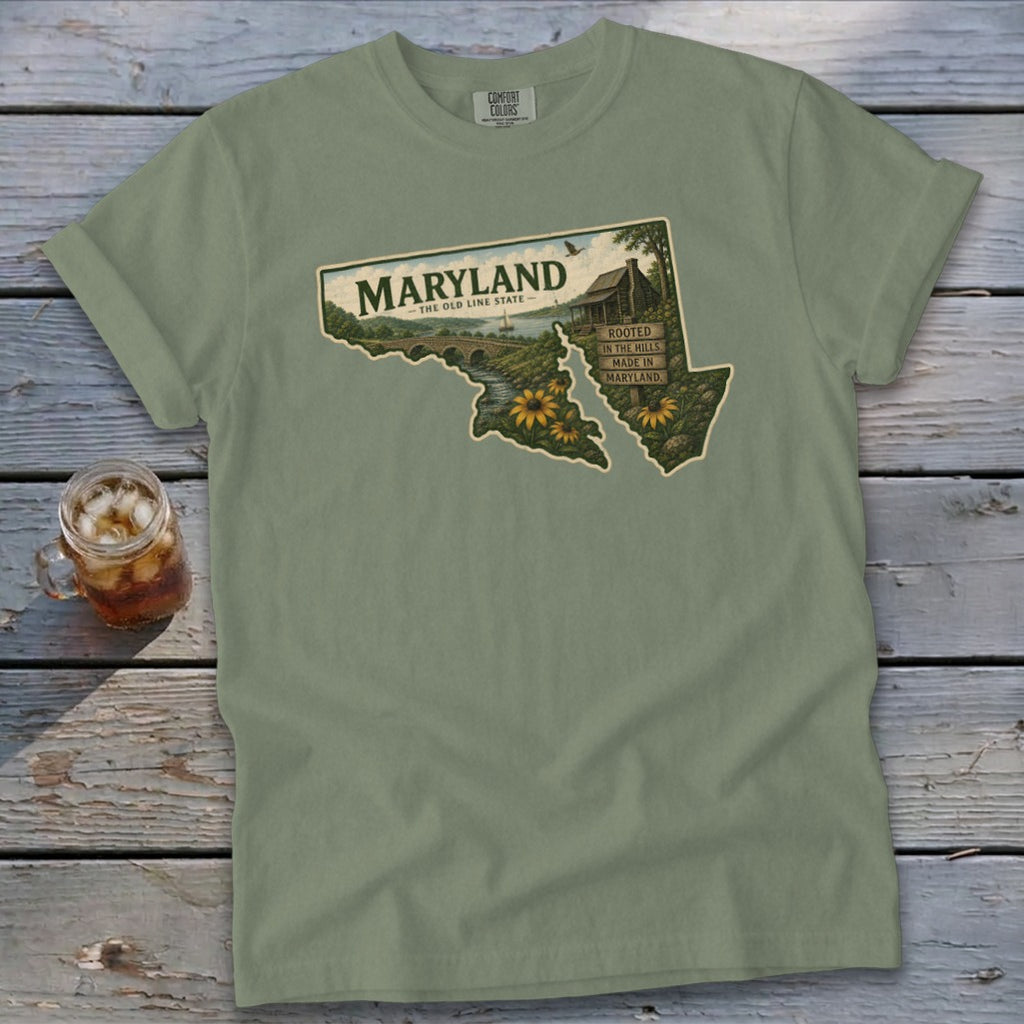 Maryland Homeplace Scene Signature Tee