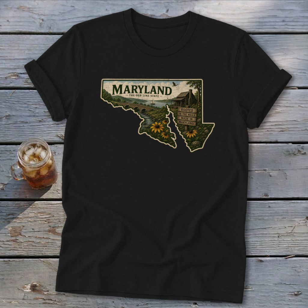Maryland Homeplace Scene Softstyle Tee