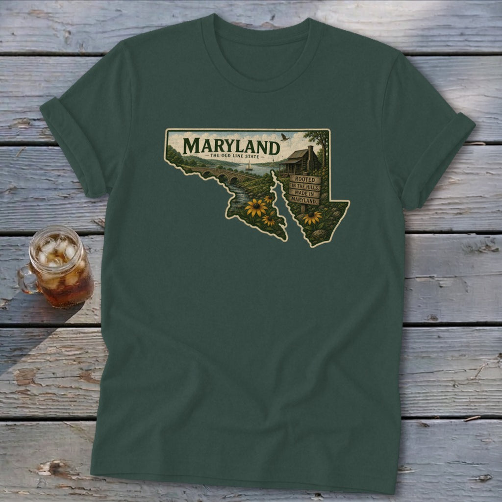 Maryland Homeplace Scene Softstyle Tee
