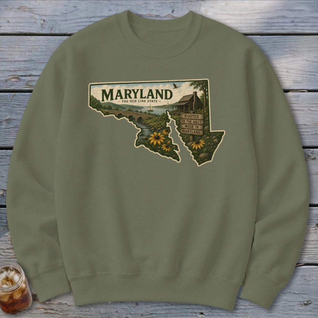 Maryland Homeplace Scene Sweatshirt