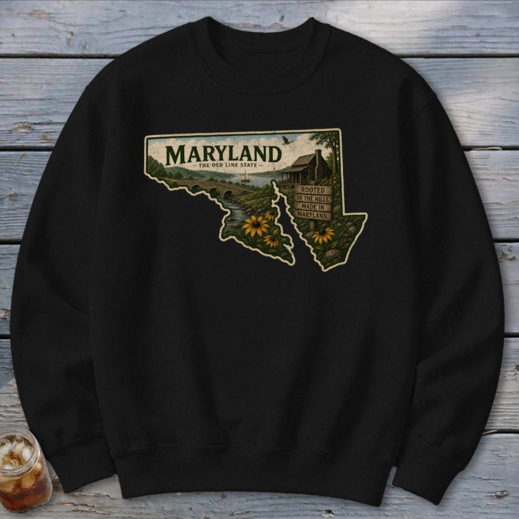 Maryland Homeplace Scene Sweatshirt
