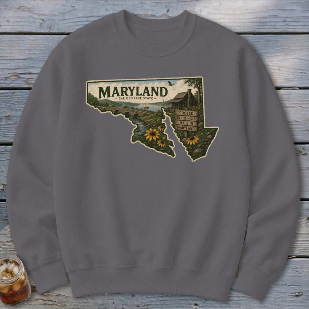 Maryland Homeplace Scene Sweatshirt