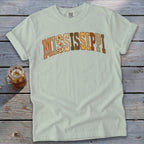 Mississippi Faux Embroidery Letters Signature Tee
