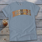 Mississippi Faux Embroidery Letters Signature Tee