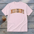 Mississippi Faux Embroidery Letters Youth Tee
