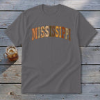 Mississippi Faux Embroidery Letters Youth Tee