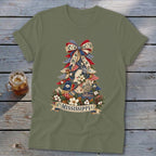 Mississippi Faux Patchwork Christmas Tree Softstyle Tee
