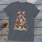 Mississippi Faux Patchwork Christmas Tree Softstyle Tee
