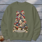 Mississippi Faux Patchwork Christmas Tree Sweatshirt