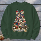 Mississippi Faux Patchwork Christmas Tree Sweatshirt