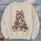 Mississippi Faux Patchwork Christmas Tree Sweatshirt