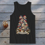 Mississippi Faux Patchwork Christmas Tree Tank Top