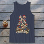 Mississippi Faux Patchwork Christmas Tree Tank Top
