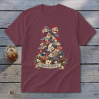 Mississippi Faux Patchwork Christmas Tree Youth Tee
