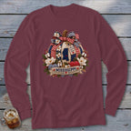 Mississippi Faux Patchwork Pumpkin Long Sleeve Tee