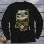 Mississippi Homeplace Scene Long Sleeve Tee