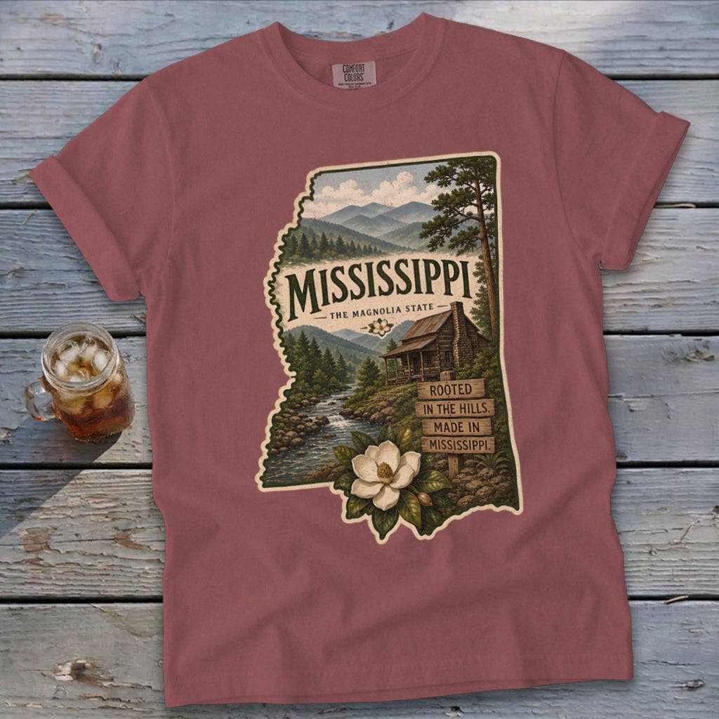 Mississippi Homeplace Scene Signature Tee