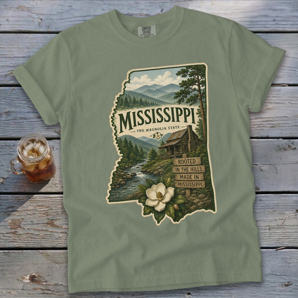 Mississippi Homeplace Scene Signature Tee