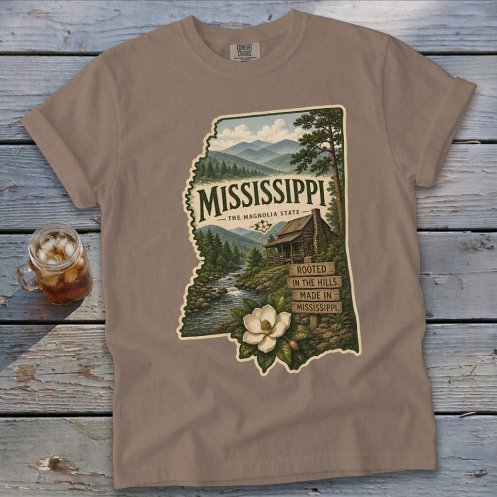 Mississippi Homeplace Scene Signature Tee