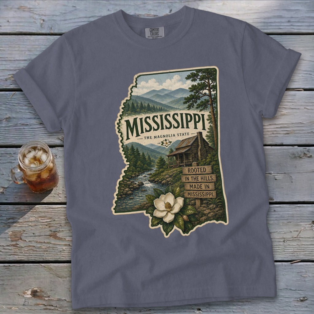 Mississippi Homeplace Scene Signature Tee