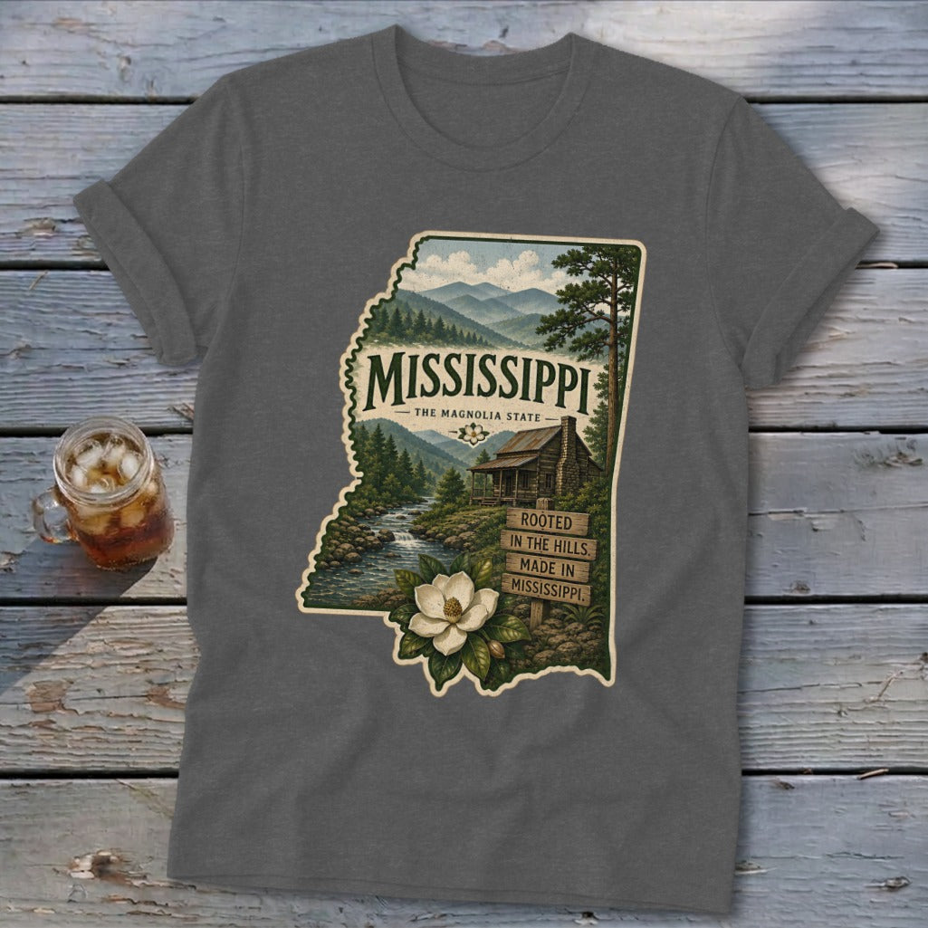 Mississippi Homeplace Scene Softstyle Tee