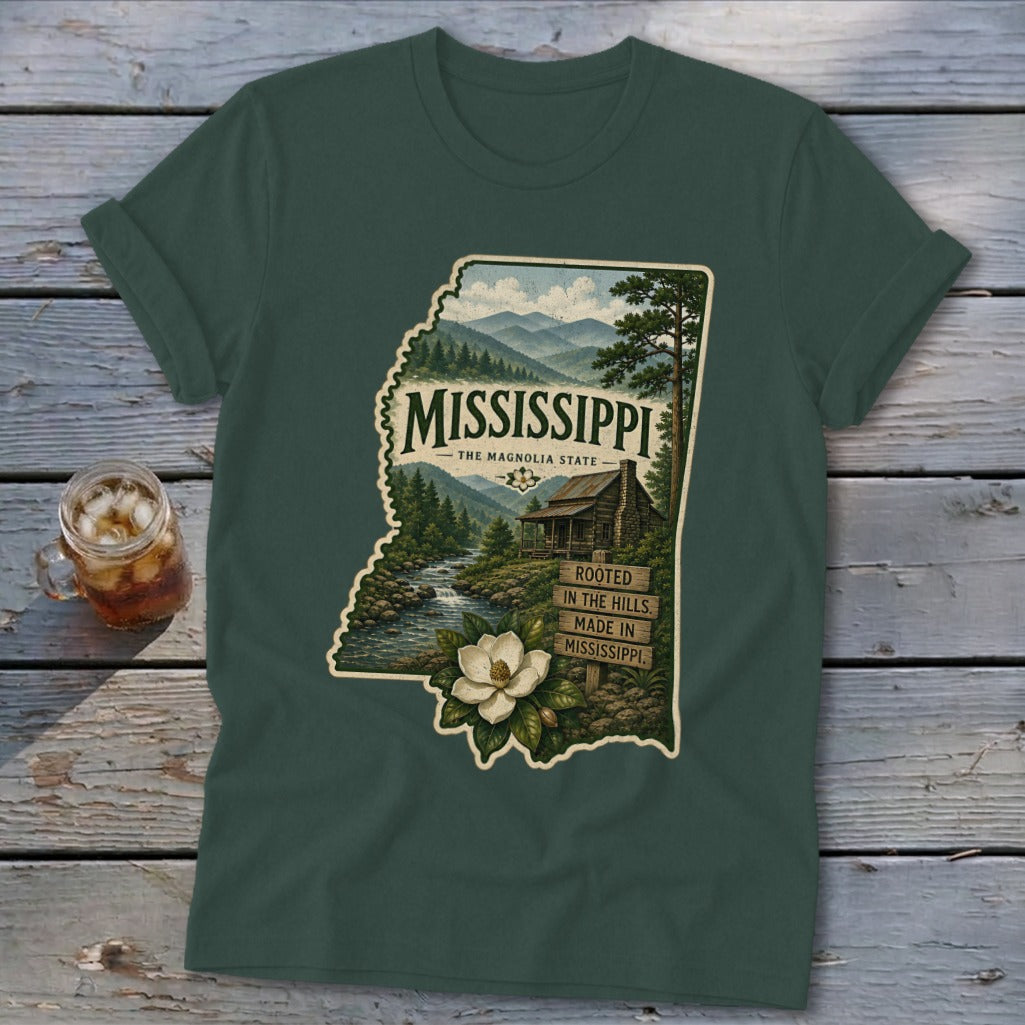 Mississippi Homeplace Scene Softstyle Tee