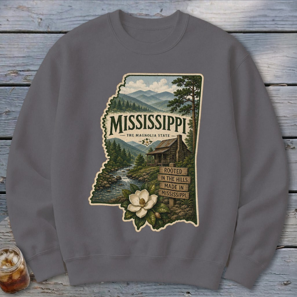 Mississippi Homeplace Scene Sweatshirt