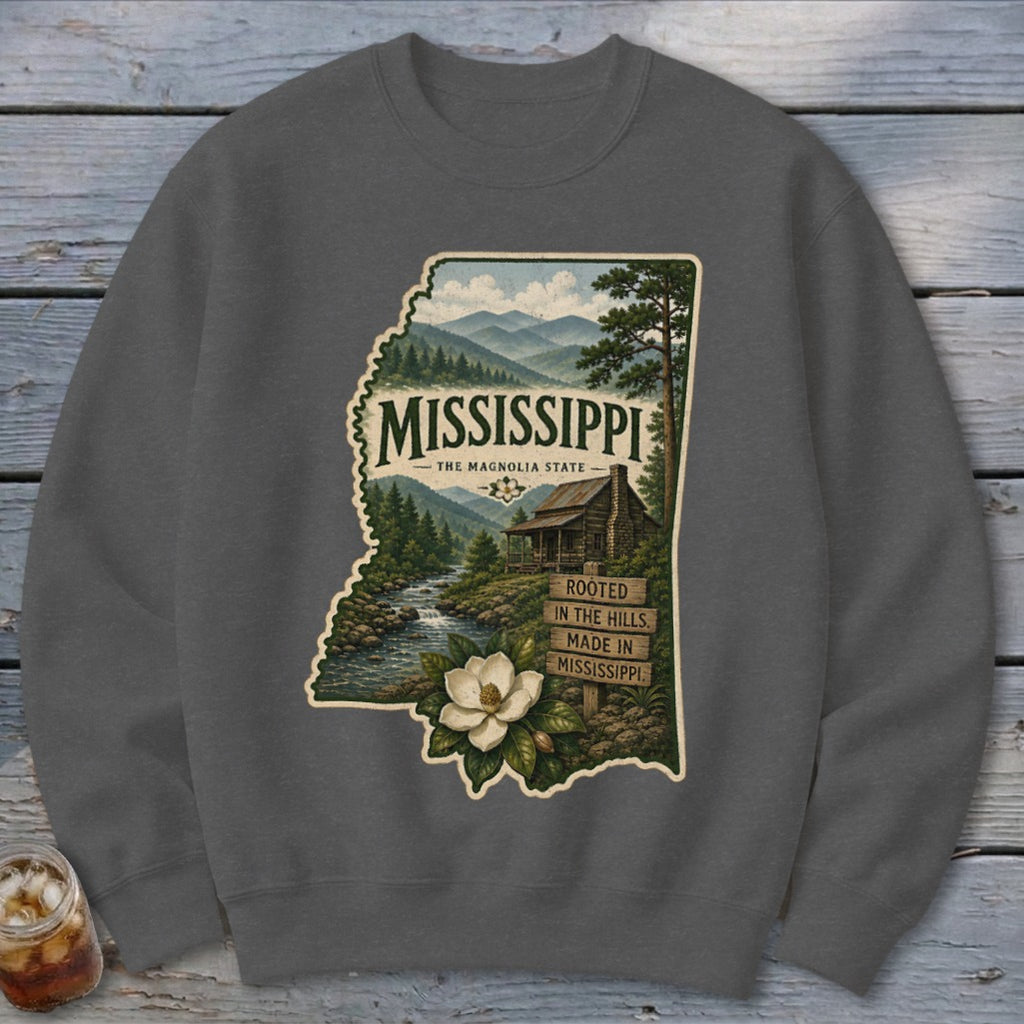Mississippi Homeplace Scene Sweatshirt