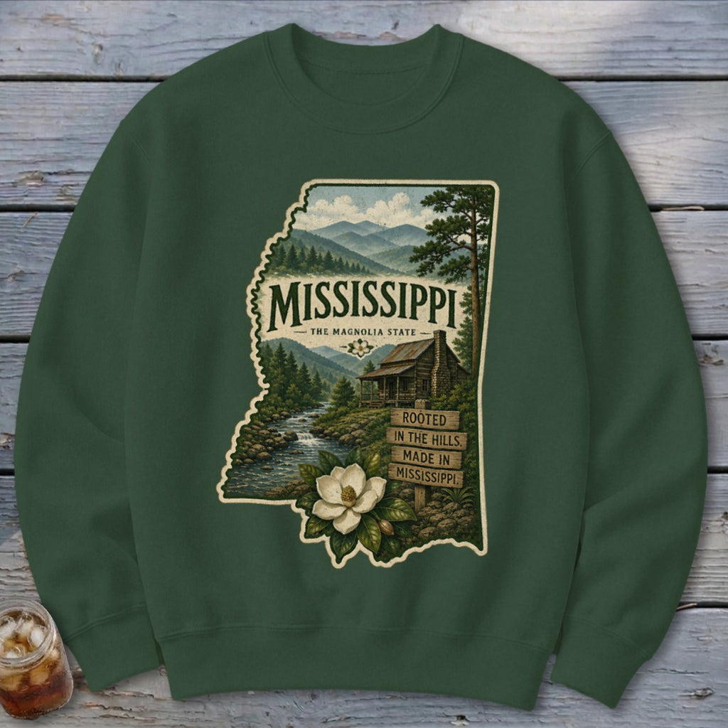 Mississippi Homeplace Scene Sweatshirt