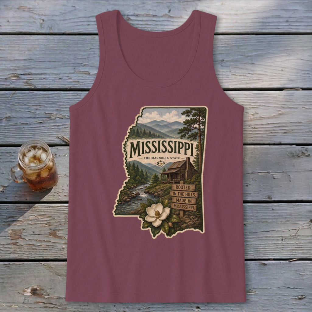 Mississippi Homeplace Scene Tank Top