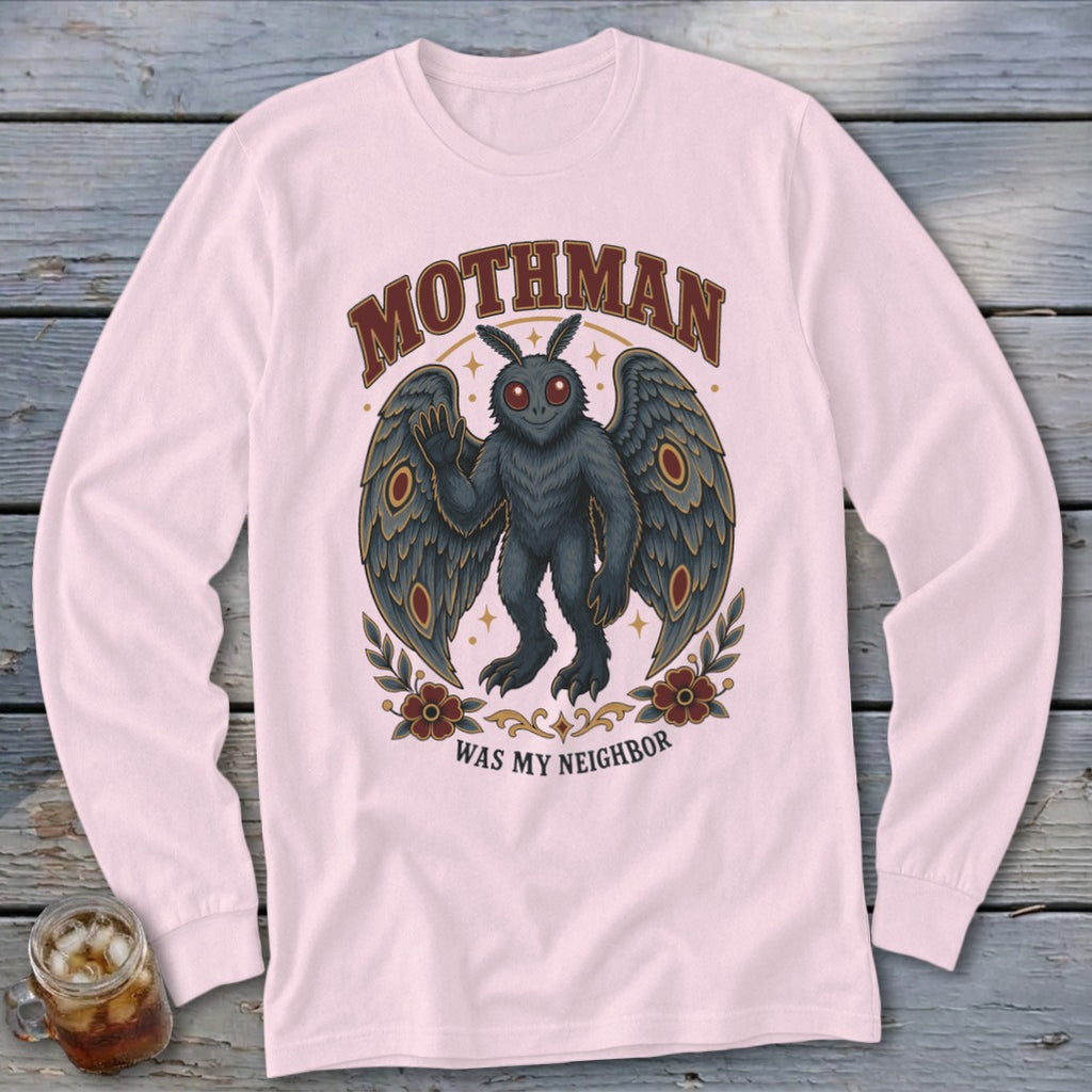 Mothman Was My Neighbor Long Sleeve Tee