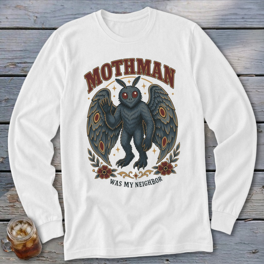 Mothman Was My Neighbor Long Sleeve Tee