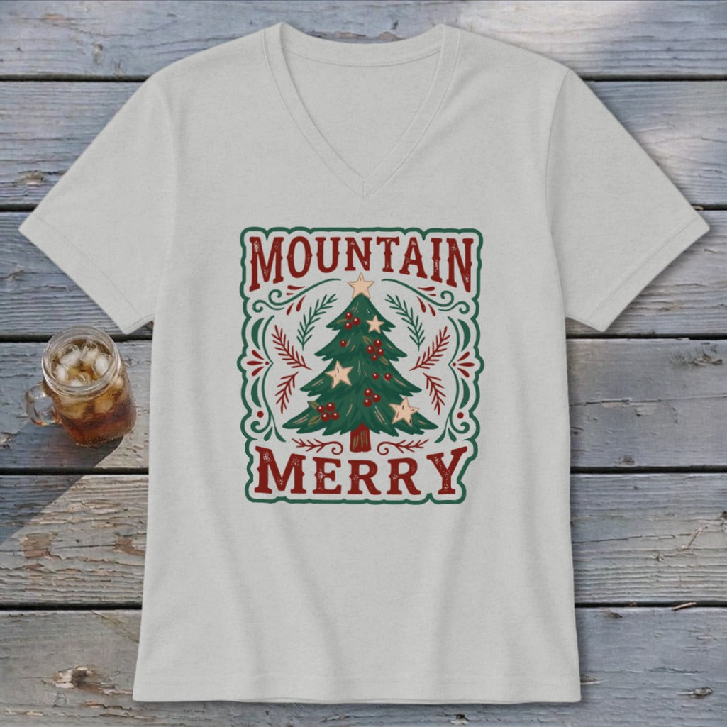 Mountain Merry V-neck
