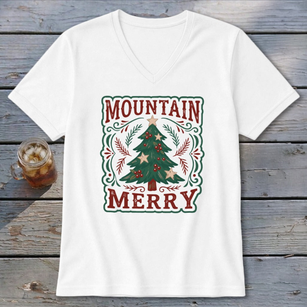 Mountain Merry V-neck