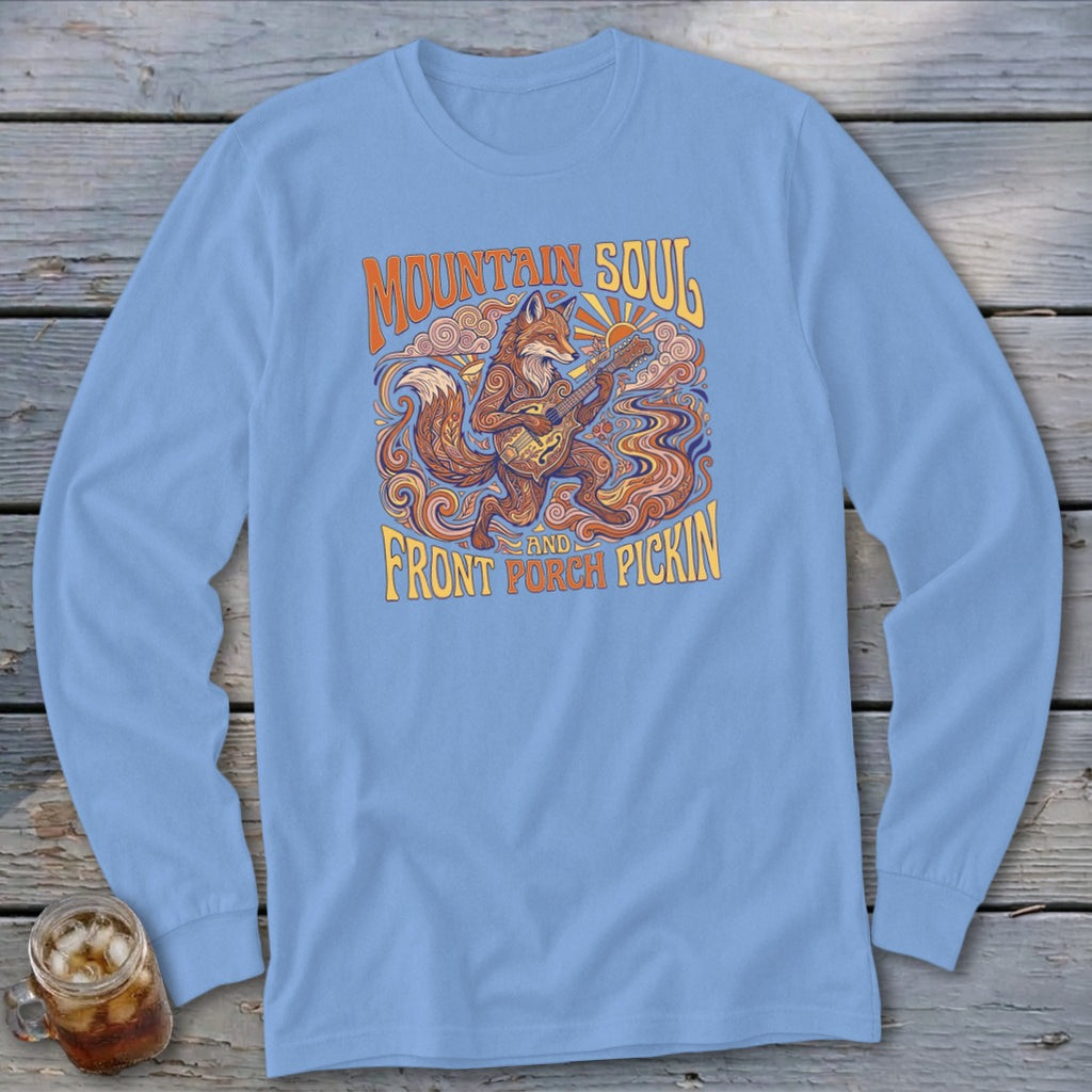Mountain Soul Front Porch Pickin Long Sleeve Tee