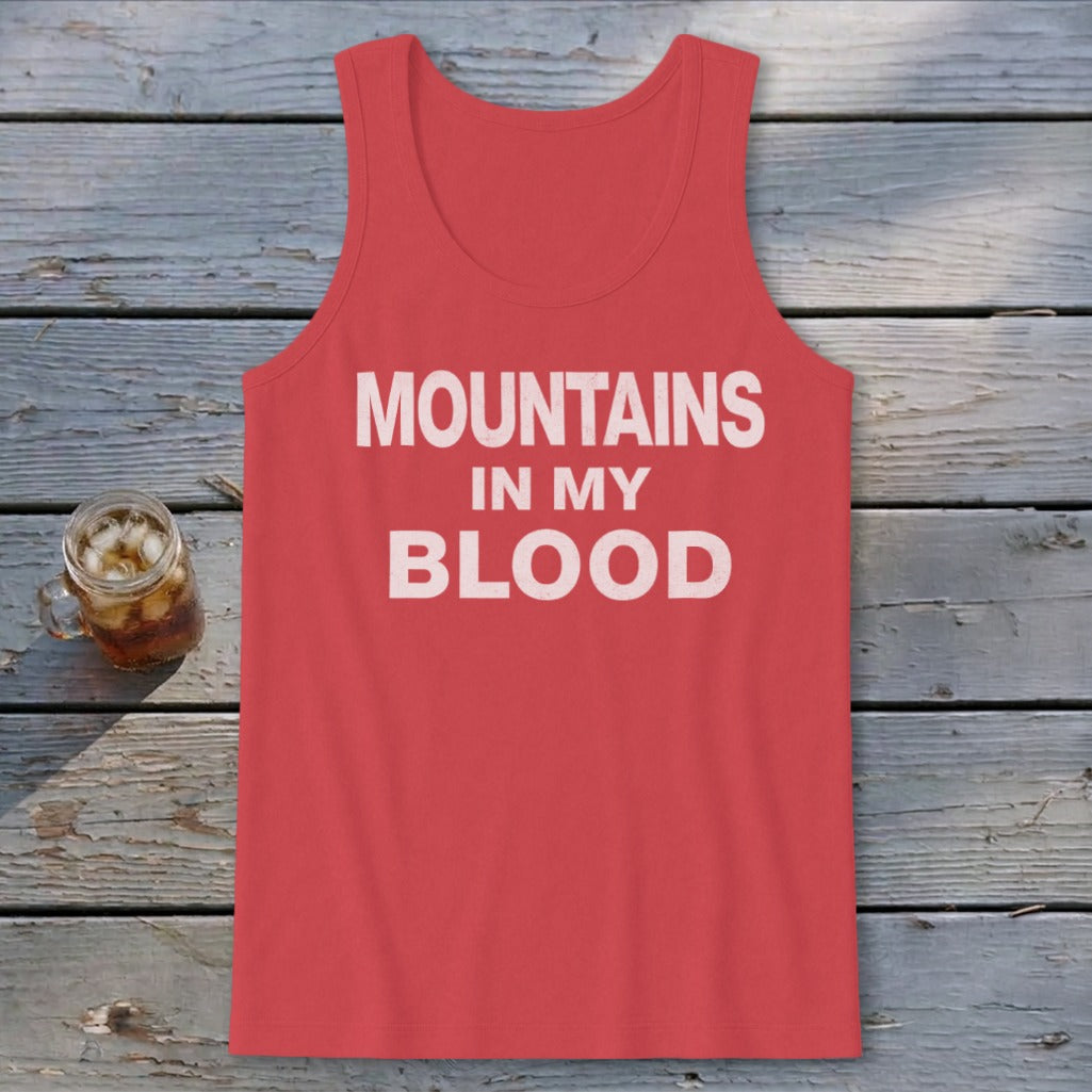 Mountains In My Blood Tank Top