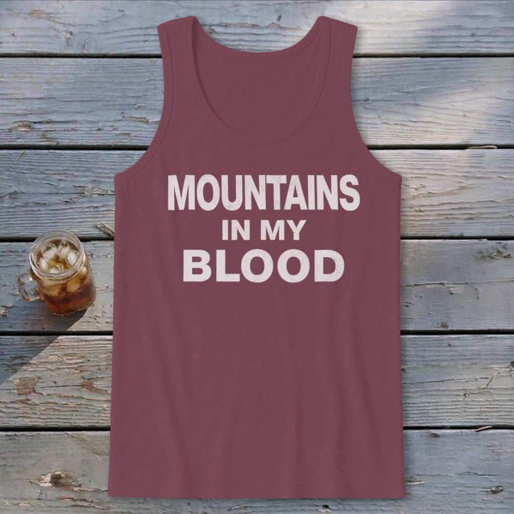 Mountains In My Blood Tank Top