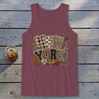 New York Faux Chenille Fall Patch Tank Top