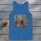 New York Faux Chenille Fall Patch Tank Top