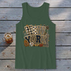 New York Faux Chenille Fall Patch Tank Top
