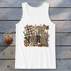 New York Faux Chenille Fall Patch Tank Top