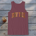 New York Faux Embroidery Letters Tank Top