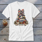 New York Faux Patchwork Christmas Tree Classic Tee