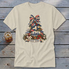 New York Faux Patchwork Christmas Tree Classic Tee