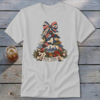 New York Faux Patchwork Christmas Tree Classic Tee