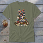 New York Faux Patchwork Christmas Tree Classic Tee