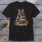 New York Faux Patchwork Christmas Tree Classic Tee