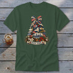 New York Faux Patchwork Christmas Tree Classic Tee